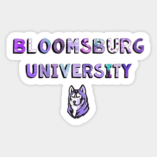 Bloomsburg University fancy purple Sticker